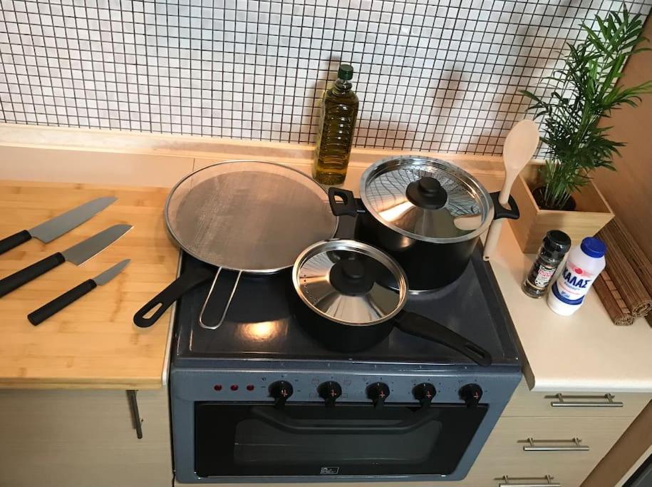 5 Min From Papageorgiou Free Indoor Parking Apartment Солун Екстериор снимка
